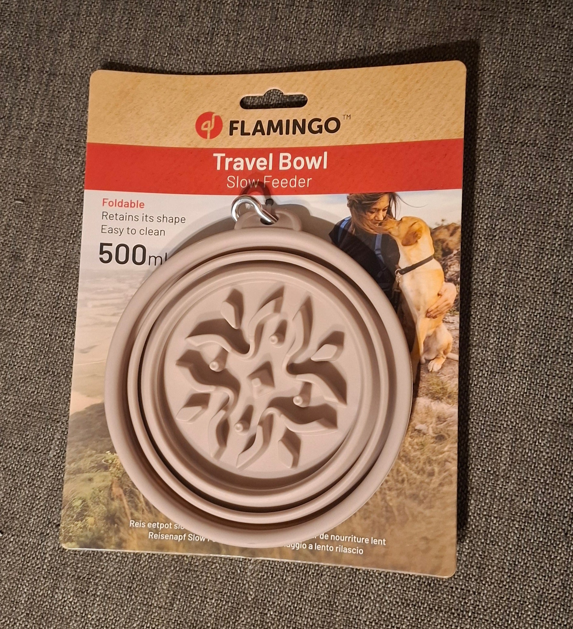 Travel slow feeder bowl