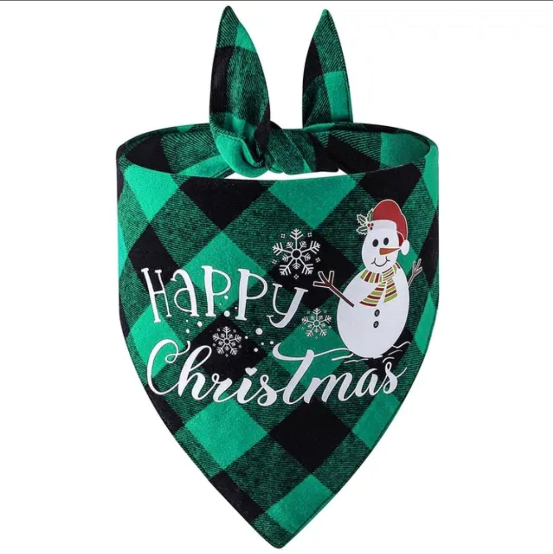 Happy Christmas Sjaaltje groen 65x45x45cm