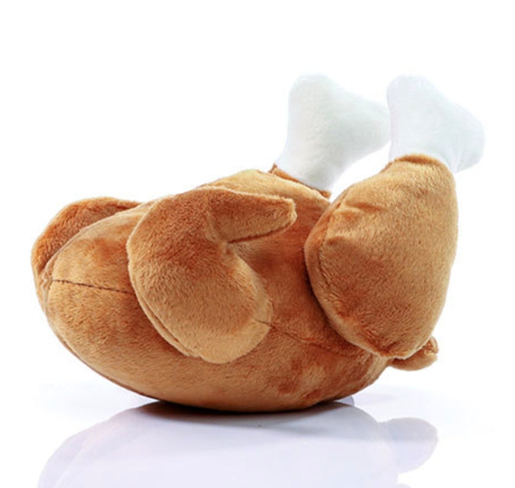 Gebraden kip knuffel 20 x 15 x 9,5 cm